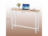 Hoge bartafel, eettafel met metalen constructie - afbeelding 4 van  4