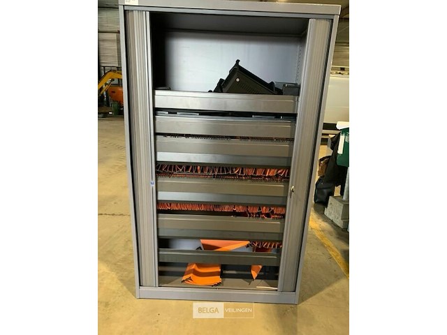 Hoge bureelkast met schuifdeuren - afbeelding 2 van  2