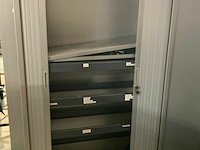 Hoge bureelkast met schuifdeuren - afbeelding 2 van  2