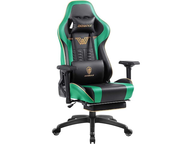 Hoge rug gamingstoel met voetsteun - afbeelding 3 van  9