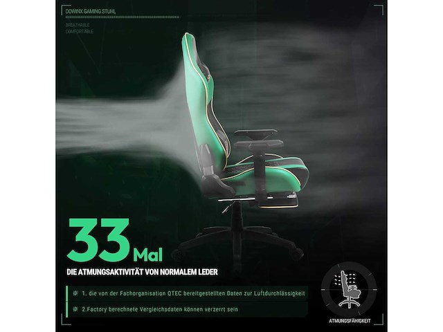 Hoge rug gamingstoel met voetsteun - afbeelding 6 van  9