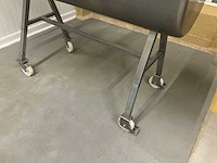 Hoge rvs halfronde voedings/verwerkingskuip - afbeelding 5 van  5