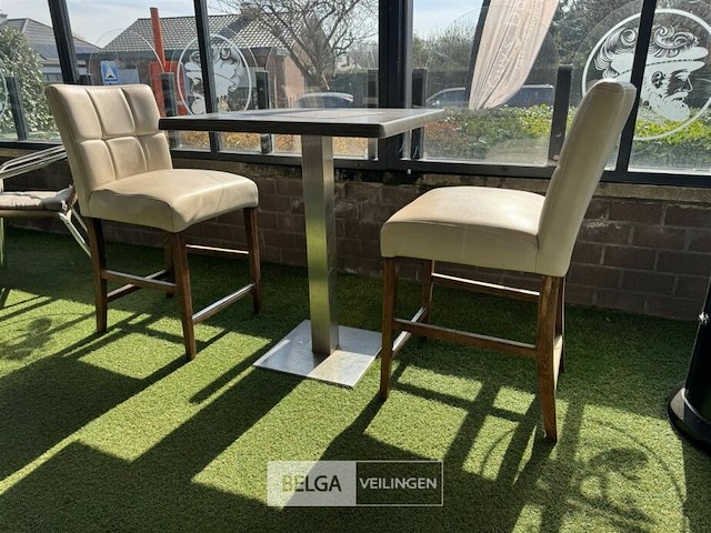 Hoge tafel met 2 stoelen - afbeelding 1 van  5