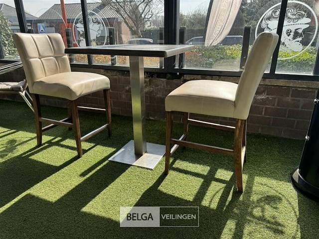 Hoge tafel met 2 stoelen - afbeelding 3 van  5
