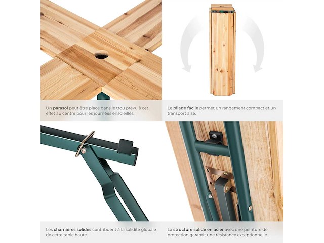 Hoge tuintafel - afbeelding 4 van  9