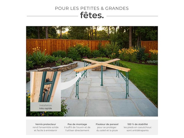 Hoge tuintafel - afbeelding 5 van  9