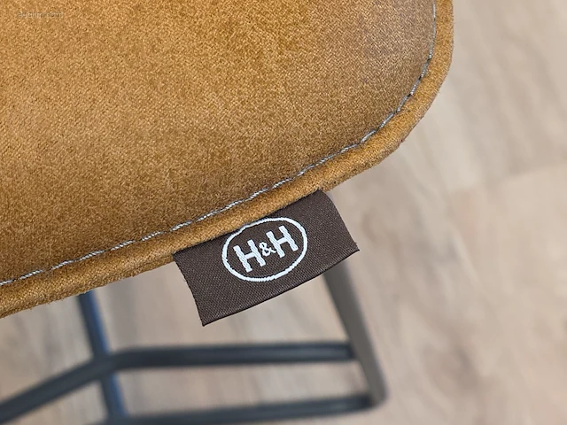 Hoge vergadertafel met 6 design barkrukken h&h - afbeelding 4 van  7