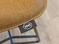 Hoge vergadertafel met 6 design barkrukken h&h - afbeelding 4 van  7