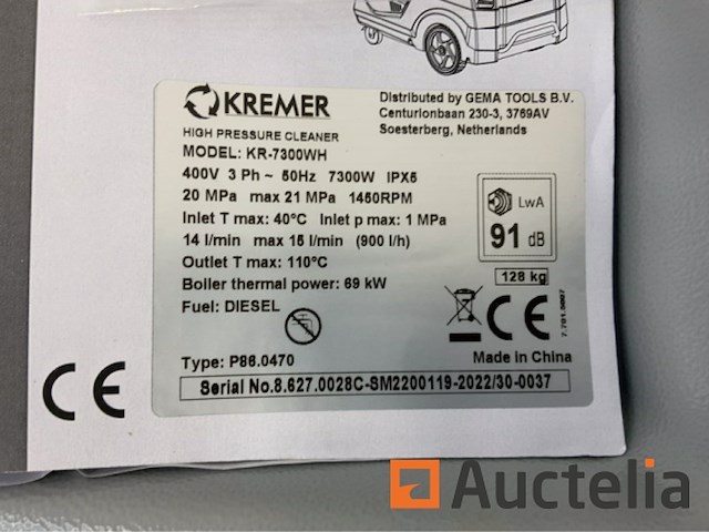 Hogedrukreiniger kremer kr-7300hw - afbeelding 10 van  13