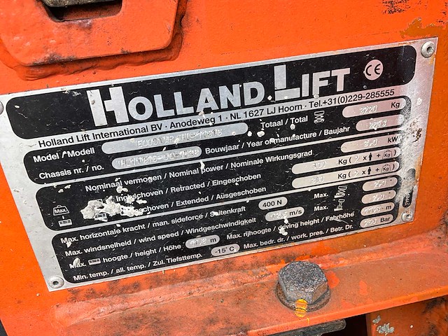 Holland lift hl11816 schaarlift hoogwerker - afbeelding 3 van  19