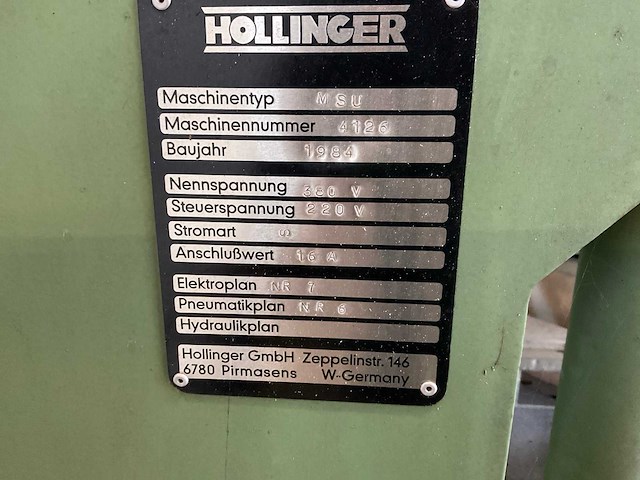 Hollinger msu 2-kops lasmachine - afbeelding 2 van  2