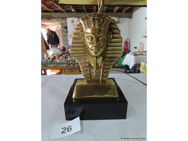 Hollywood style egyptische lamp h 58cm - afbeelding 2 van  3