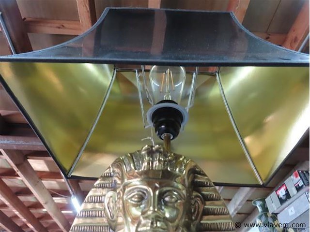Hollywood style egyptische lamp h 58cm - afbeelding 3 van  3