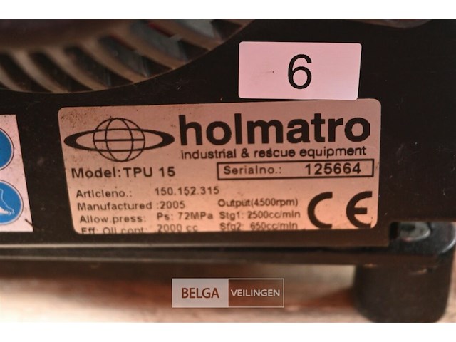 Holmatro elektrische groep + gereedschap - afbeelding 5 van  19