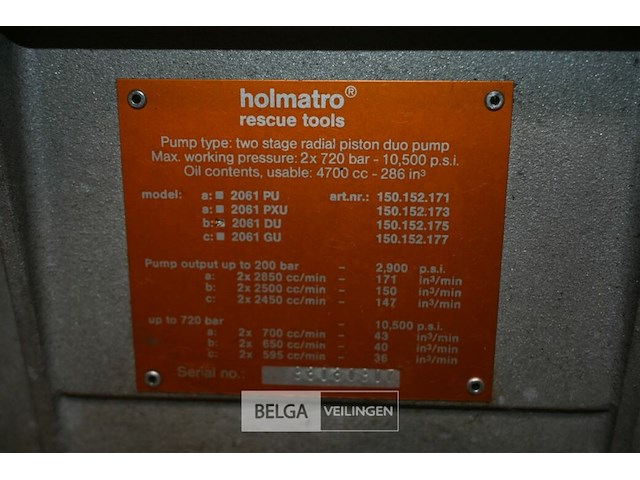 Holmatro hydraulische aandrijfgroep - afbeelding 5 van  5