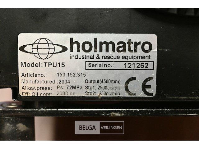Holmatro hydraulische pompgroep - afbeelding 5 van  5
