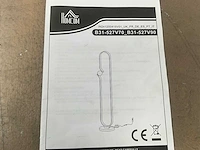 Homcom b31-527v90wt vloerlamp - afbeelding 1 van  9