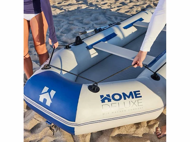 Home deluxe - opblaasbare boot pike large - materiaal: duurzaam pvc - afmetingen: l x w ca. 330 x 136 cm - voor maximaal 5 personen i tender, motorboot, roeiboot - afbeelding 4 van  6