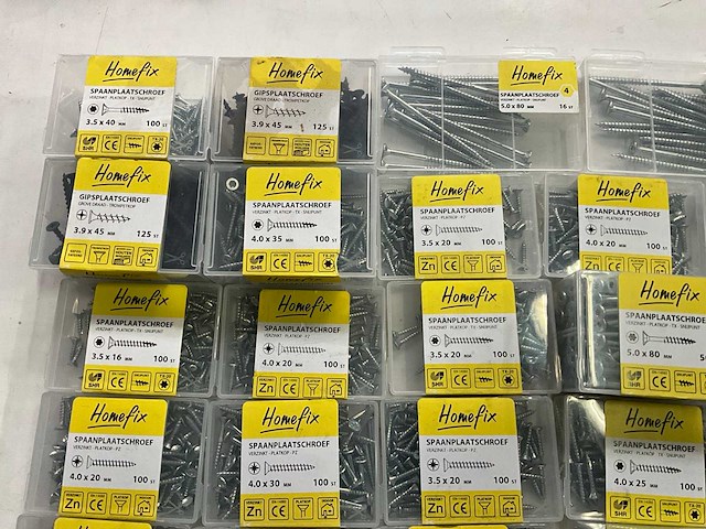 Home fix diverse schroeven verzinkt (52x) - afbeelding 2 van  9