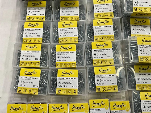 Home fix diverse schroeven verzinkt (52x) - afbeelding 3 van  9