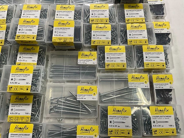 Home fix diverse schroeven verzinkt (52x) - afbeelding 6 van  9