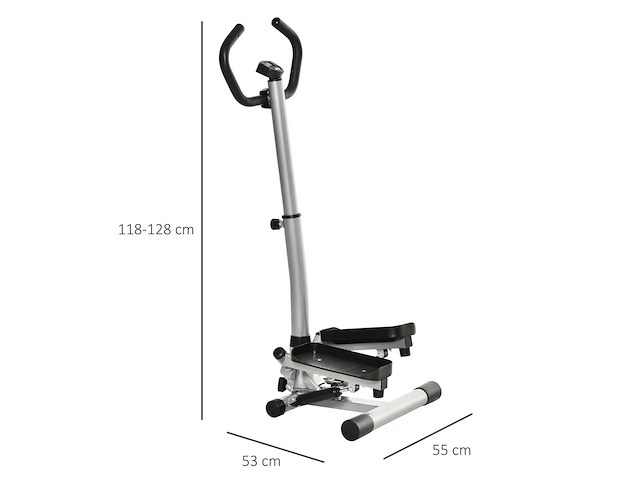 Home training stepper met lcd-scherm instelbare snelheid metal abs - afbeelding 3 van  5
