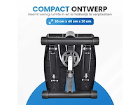 Homefit pro stepper – 2-in-1 fitness stepper met weerstandsbanden & lcd display – compact & stil – voor cardio en spiertraining thuis - afbeelding 2 van  9