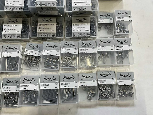 Homefix diverse rvs bevestigingsmaterialen (54x) - afbeelding 5 van  9