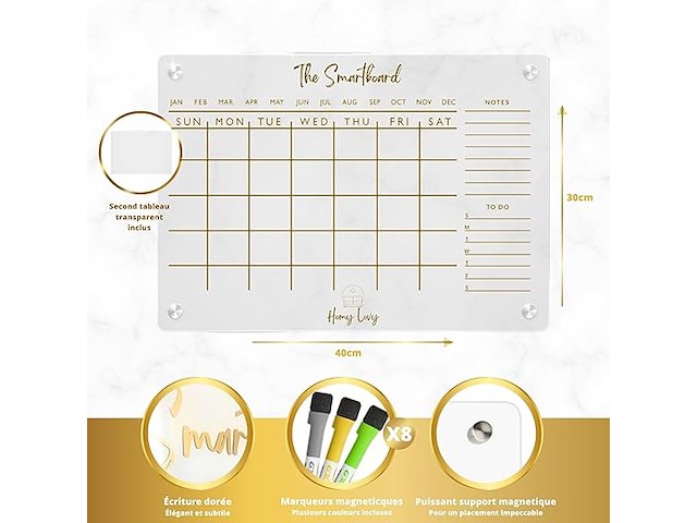 Homy lovy koelkastborden (set van 2) - afbeelding 2 van  4