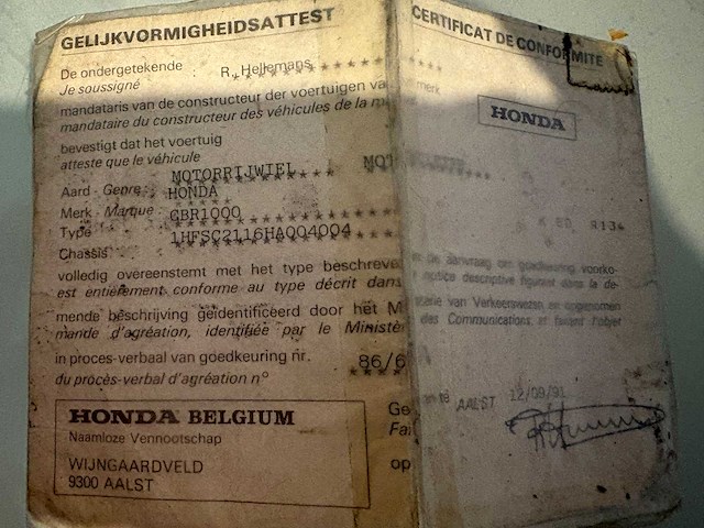 Honda - cbr - 1000 fire blade - motorcycle - afbeelding 6 van  14