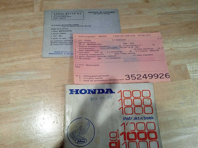 Honda - gl 1000 goldwing - motorfiets - afbeelding 2 van  10