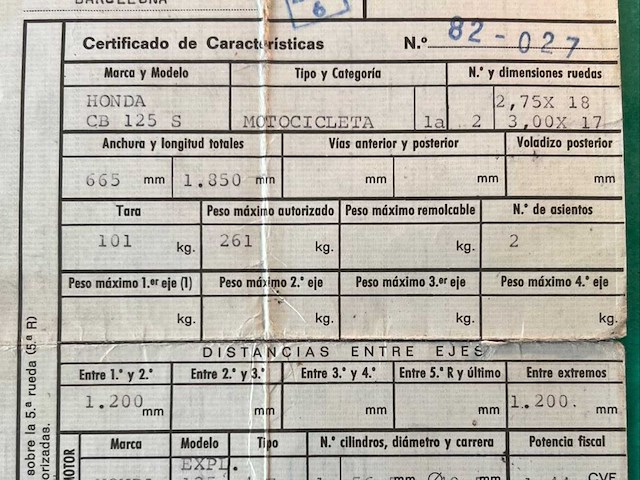 Honda cb 125s motorfiets 1982 - afbeelding 11 van  20