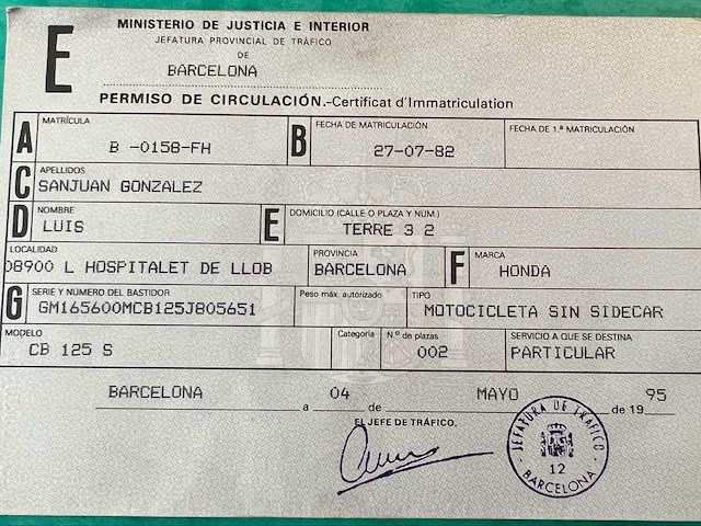 Honda cb 125s motorfiets 1982 - afbeelding 13 van  20