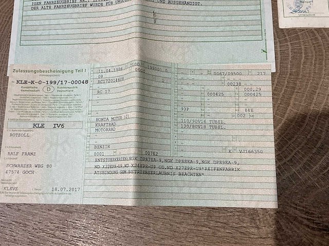 Honda cbx 750 fii motorfiets - afbeelding 3 van  12