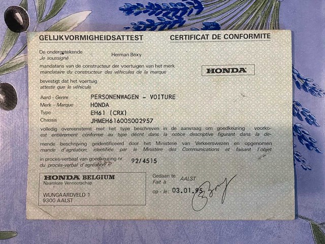 Honda crx vintage auto's > 15 - afbeelding 21 van  38