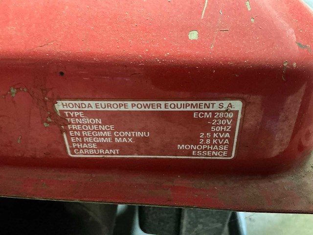 Honda ecm2800 stroomgenerator - afbeelding 5 van  5