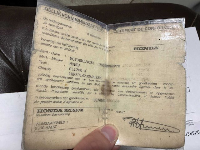 Honda goldwing 1200a aspeneade motorfiets - afbeelding 8 van  16