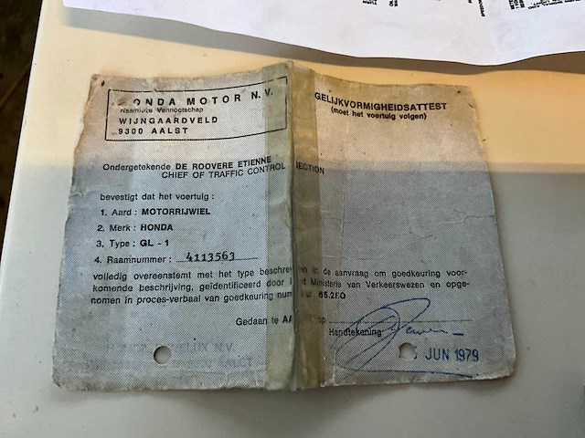 Honda goldwing gl1000 motorfiets - afbeelding 13 van  18