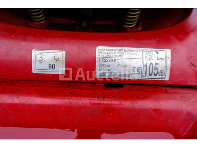 Honda hf2220 sl zitmaaier - afbeelding 10 van  19