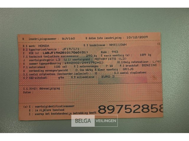 Honda scooter - afbeelding 4 van  12