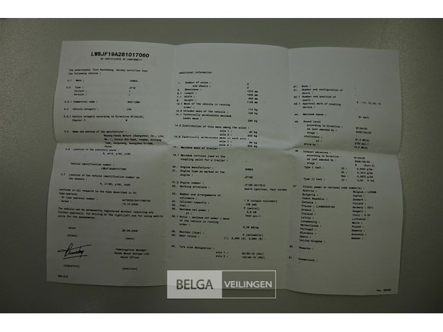 Honda scooter - afbeelding 7 van  12