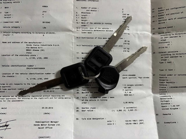 Honda sh 125i scooter - afbeelding 16 van  25