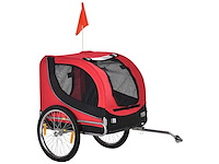 Honden-huisdier fietstrailer met 8 reflectoren - afbeelding 3 van  5