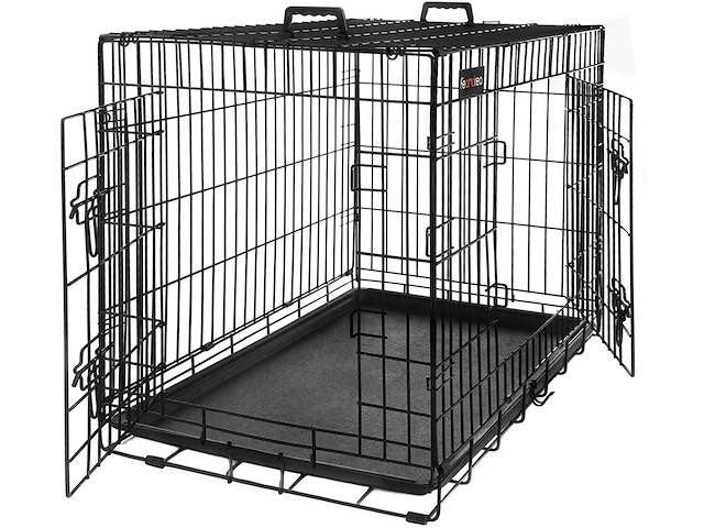 Hondenbench, 2 deuren, 107 x 70 x 77,5 cm - afbeelding 7 van  9