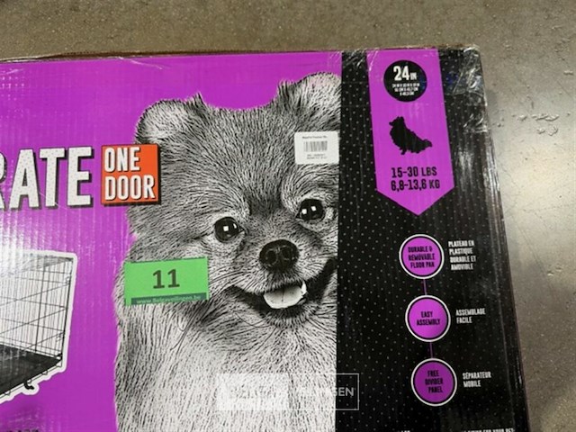 Hondenbench 48 x 61 cm - tot 13,5 kg - afbeelding 3 van  3