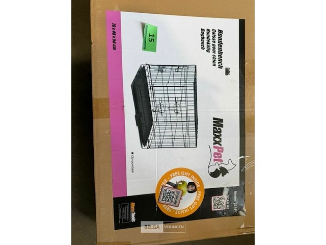 Hondenbench 78 x 48 x 56cm opvouwbaar - afbeelding 3 van  3