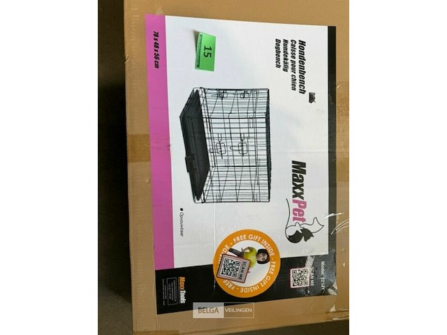 Hondenbench 78 x 48 x 56cm opvouwbaar - afbeelding 3 van  3