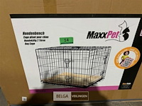 Hondenbench met plaid - zwart 107 x 71 x 76cm - afbeelding 3 van  3