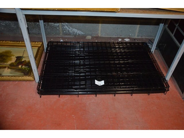 Hondenbench zwart afm. 92x60x60 - afbeelding 1 van  4