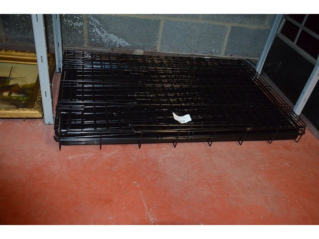 Hondenbench zwart afm. 92x60x60 - afbeelding 2 van  4